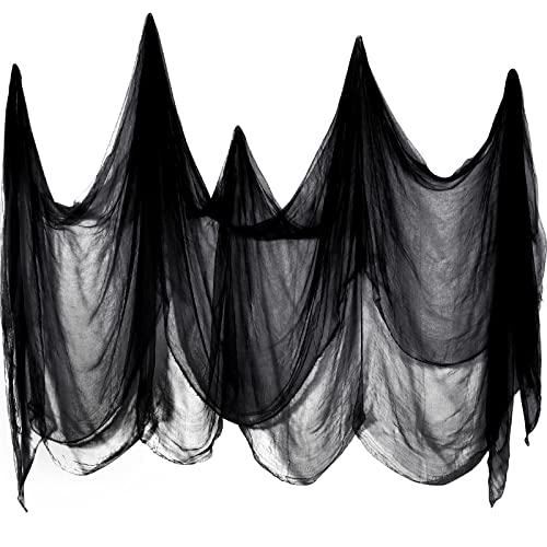 Halloween Black Cheesecloth for Crafting - 39.37 x 393.7 Inch, Variation of THIS listing