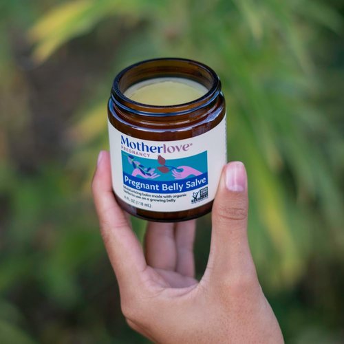 Motherlove Pregnant Belly Salve - Moisturizing Balm for Growing Belly | Non-GMO & Organic (4 oz)