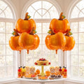 6pcs Fall Pumpkin Foil Balloons Thanksgiving Halloween Birthday Decorations