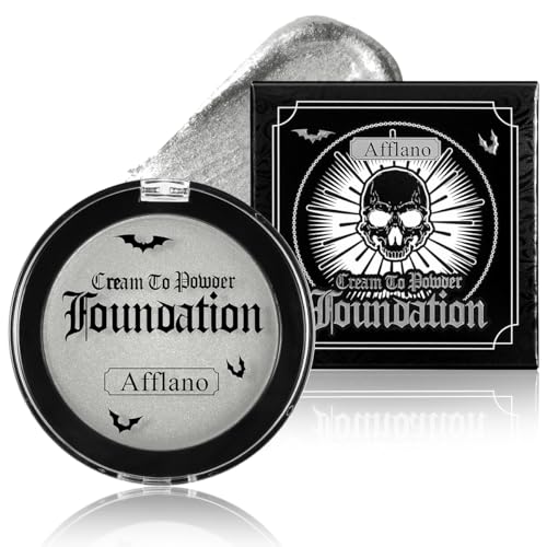 Metallic Silver Face Paint for Kids & Adults - Full Coverage Body Makeup for Halloween & Cosplay - Long Lasting & Blendable