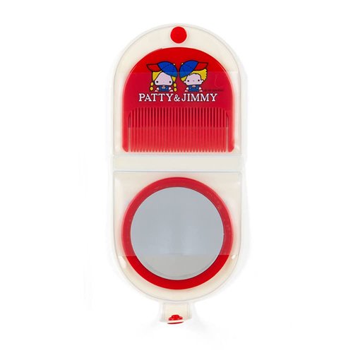 Sanrio 796034 Sanrio 796034 Mirror with Vinyl Case, Comb, Stylish Miscellaneous Goods, Character, 3.3 x 0.5 x 3.2 inches (8.5 x 1.2 x 8.2 cm)
