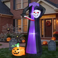 10FT Headless Skeleton Halloween Inflatable Outdoor Yard Decor - Purple Skeleton Variation