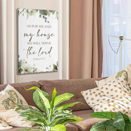 Big Christ Wall Decor Canvas - Biblical Scripture Artwork for Home, 36x24 - Religious Wall Art