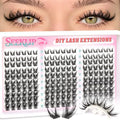 Spark Bunny Lash Clusters - Spiky Anime Style Eyelash Extensions, 8-16mm, Cruelty-Free