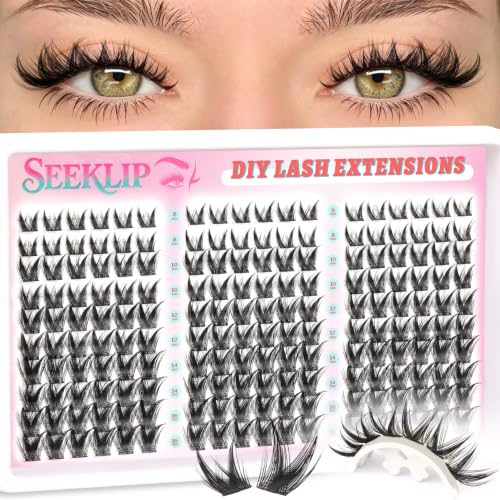 Spark Bunny Lash Clusters - Spiky Anime Style Eyelash Extensions, 8-16mm, Cruelty-Free