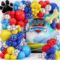 Paw Balloons Garland Kit with Dog Bone & Paw Print Balloons for Paw Themed Birthday Party