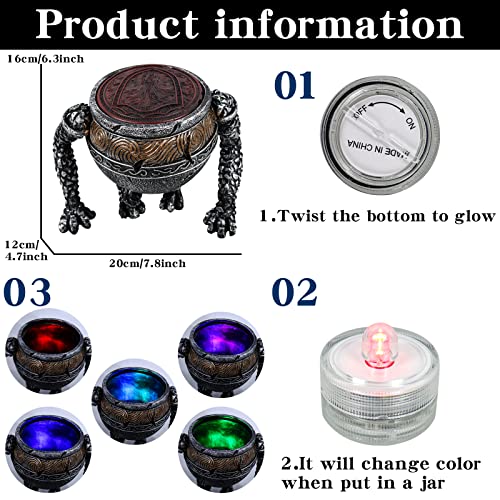 Resin Magic Pot Lamp Statue - Game Themed Table Decor for Collectors & Fans