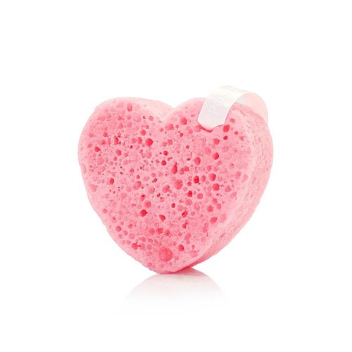 SPONGELLÉ Pink Camellia Body Buffer – All-in-One Exfoliating Sponge & Body Wash for Valentine's & Mother's Day Gifts