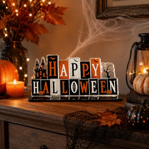 Happy Halloween Sign Indoor Decorations for Office & Home Festive Decor