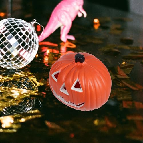 Halloween Pumpkin Lantern Light - Pack of 2, Battery Operated Outdoor Decor 14x19cm