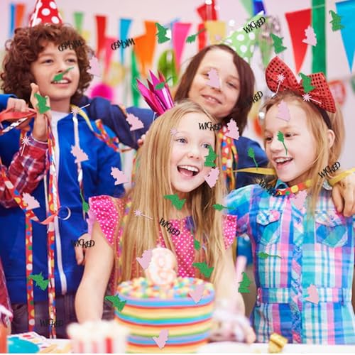Witch Confetti Set - Style 2 Pink Green Glitter Witch Party Decorations