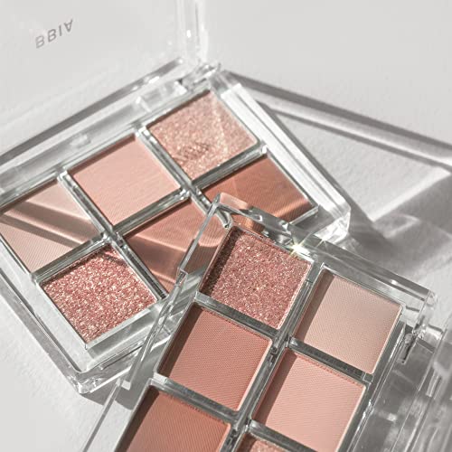 BBIA Ready To Wear Eye Palette 01 Nude Blush - Blendable Shimmer & Matte Shades for Daily Makeup
