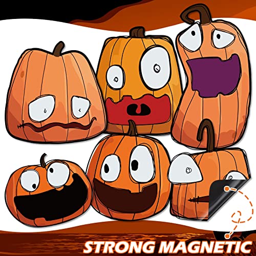 Halloween Car Magnets Set - Waterproof Pumpkin Decor for Vehicles, Mailboxes & Fridge