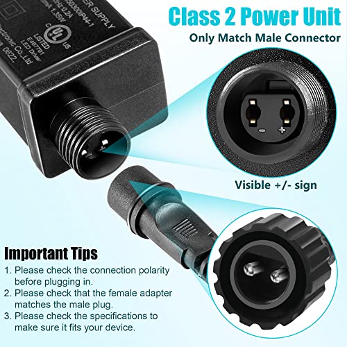 4 Pack 12V 1A Replacement Inflatable Yard Power Adapter - Class 2 Waterproof