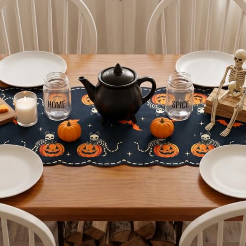 Halloween Table Runner 13x69 Inch Gothic Festive Home Decor