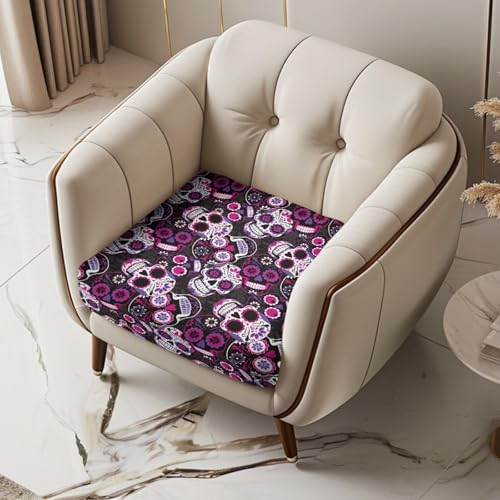 Halloween Purple Skull Sofa Cushion Cover - Medium, Non Slip, Decorative Home Decor