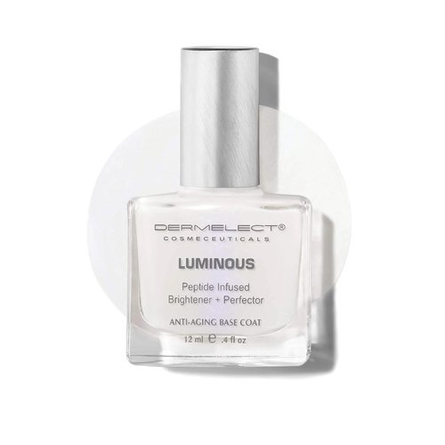 Dermelect Cosmeceuticals Luminous Nail Brightening Treatment - Dual Action Anti-Aging Formula for Damaged Nails, 0.4 oz