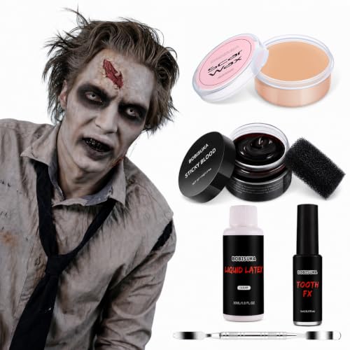 Halloween SFX Makeup Kit - Multi-Color 6-Piece Special Effects Set for Zombies & Horror Looks