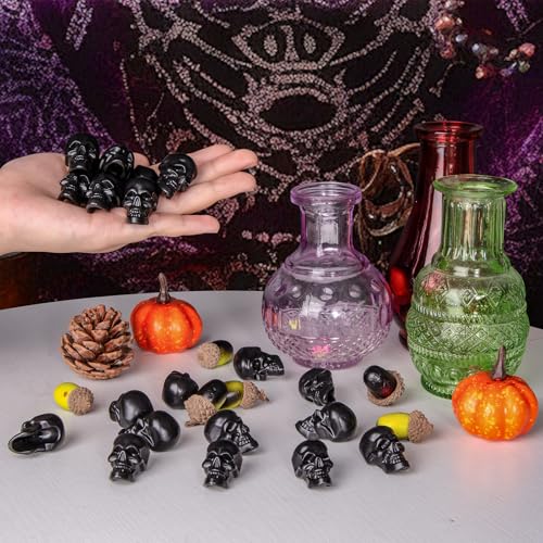 20 Pieces Realistic Halloween Skull Decorations - 0.8 x 0.9 x 1.4 Inches