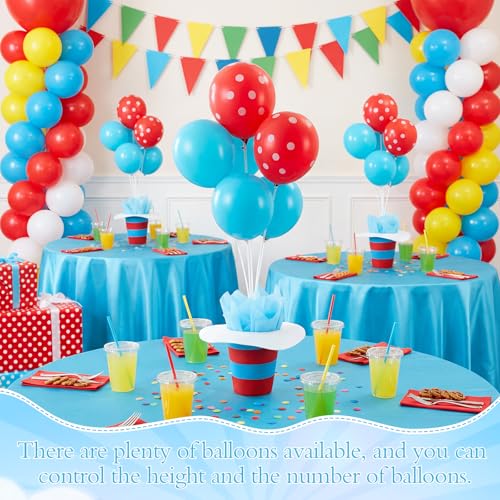 Party & Celebration 6-Piece Patriotic Balloon and Top Hat Table Decor Set - 4th of July