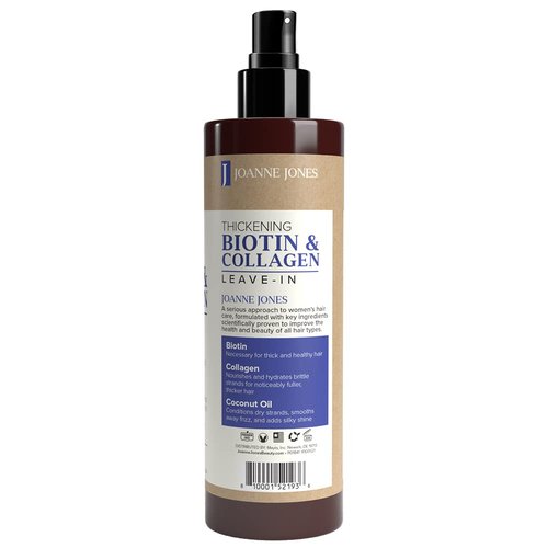 Joanne Jones Biotin & Collagen Leave-In Conditioner - 8 fl oz Spray for Moisture & Shine