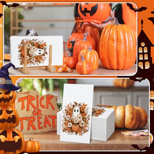 Halloween Ghost Guest Hand Towels - 200 Disposables for Bathroom & Party
