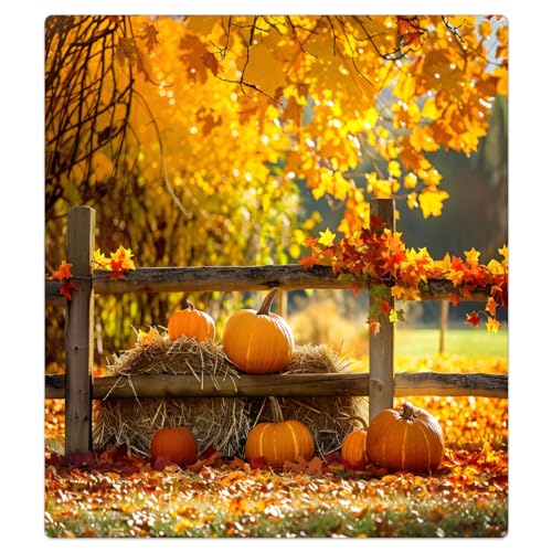 Thanksgiving Pumpkin Fall Dishwasher Magnet Cover - Scratch-Resistant Decor for Kitchen Appliances - 23x26 Inch - Variation A31
