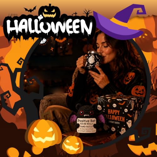 Halloween Ghost Mug - 15oz Stainless Steel Insulated Coffee Cup - Style 3