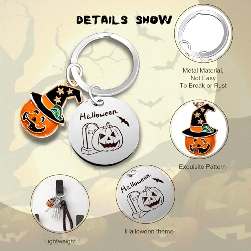 Halloween Gift Set with 20oz Tumbler, Socks, Pumpkin Keychain & Accessories