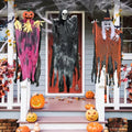 Halloween Hanging Skeleton Decorations Set - Indoor Outdoor Spooky Decor, 3 Pack