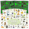 Glow Halloween Temporary Tattoos for Kids Bulk - 500+ Styles, Non-Toxic & Easy to Remove
