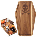 Potchen Halloween Coffin Wooden Charcuterie Board & Serving Tray - Spooky Kitchen Decor