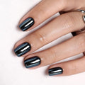 Short Square Press On Nails Halloween Glazed Donut Nails - Noir Aura 2A