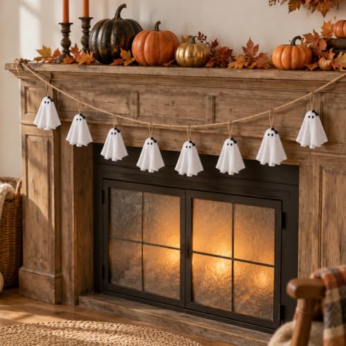 12 Pcs Halloween Ghost Hanging Ornaments for Spooky Tree & Decor