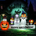 9 FT Halloween Inflatable Ghost Pumpkin Witch Tombstone Cat with Multicolor Variations