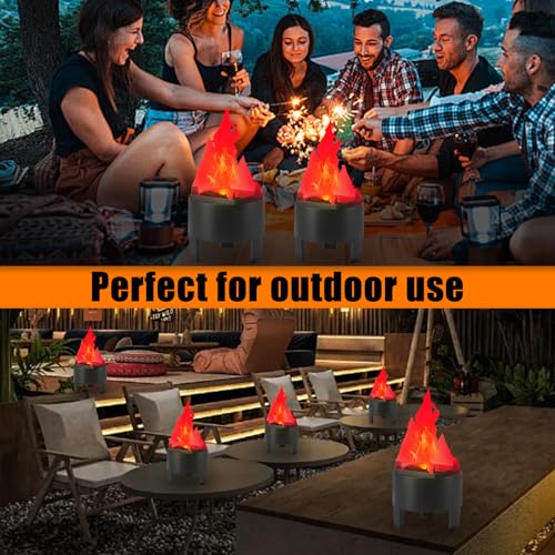 3D Fake Fire Flame Light - LED Effect Lamp for Halloween Christmas Party Decor