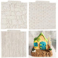 Brick Wall Texture Fondant Mold Set of 3 - Tree Bark & Rock Patterns, Food-Grade Silicone, Cake Decorating Tools - Style B