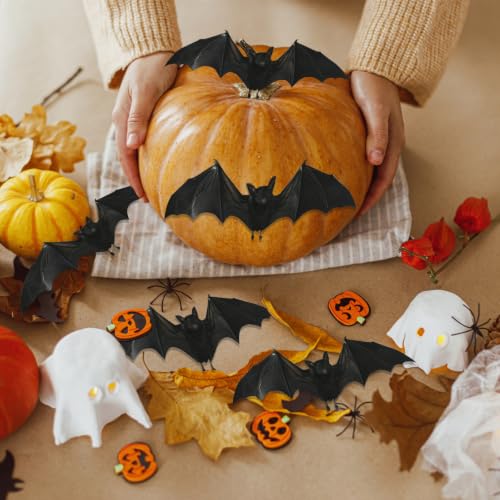 3D Bat Wall Decals with Foldable Wings - Halloween & Gothic Home Decor