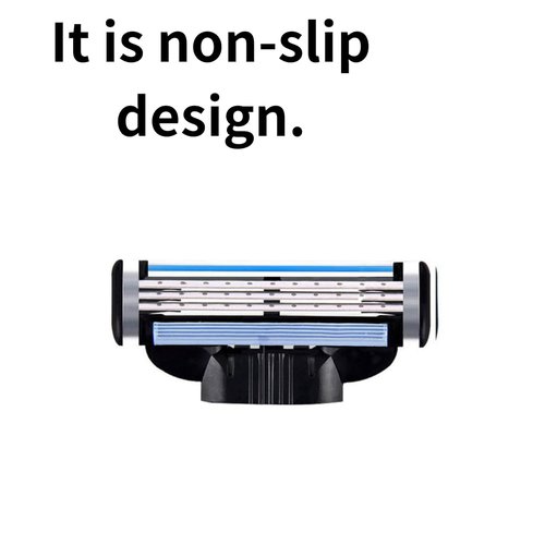 Simpconveni Mach 3 Razor Blade Refills - Sensitive Skin Friendly, Non-Slip Design | 40 Count