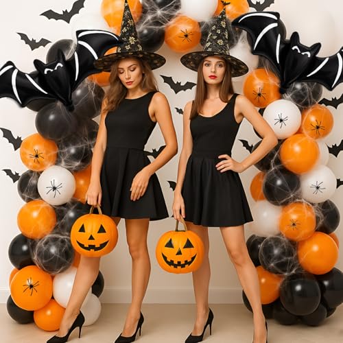 Halloween Balloon Garland Arch Kit 130pcs - Trendy, Includes Pump & Web - Variation of THIS listing