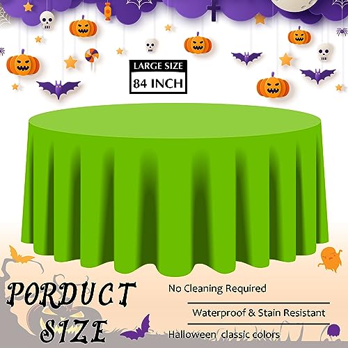 Preboun 12-Pack 84-Inch Halloween Plastic Tablecloths - Assorted Colors