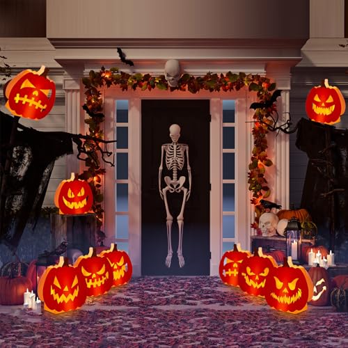 Halloween Luminary Bags with LED Tea Lights - 24 Pack