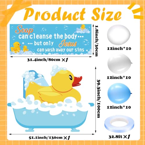 Duck Theme Trunk or Treat Car Decorations Kit with Balloons and Banners - Halloween Outdoor Garage Door Archway SUV Decor