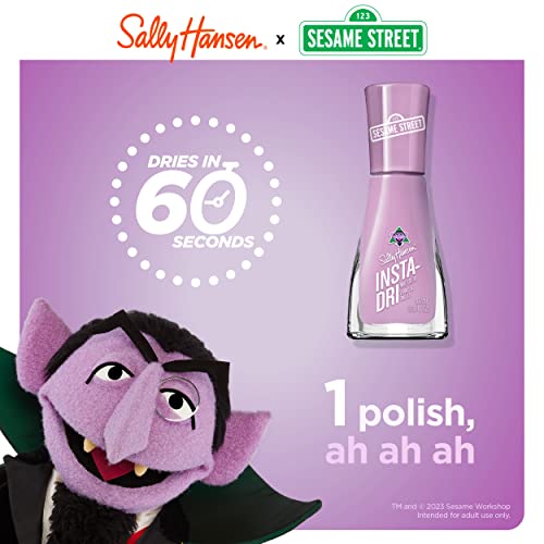 Nail Polish Orange - Quick-Dry 3-in-1 Formula with Sesame Street Characters