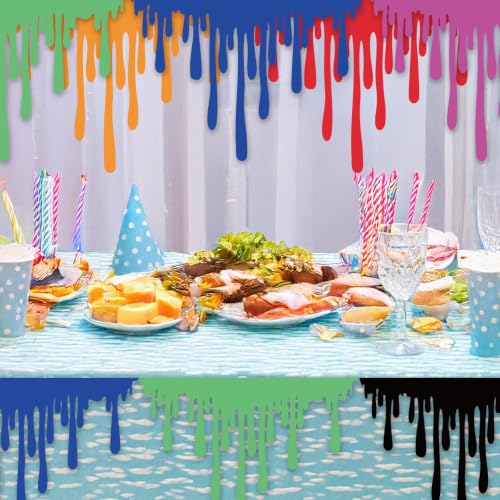 6 Pack Art Party Table Skirts - Classroom & Event Decorations