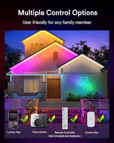 Outdoor Waterproof RGBW Neon Rope Light with App Control - IP65, Flexible Silicone