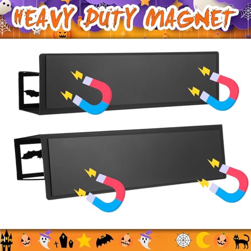 Beeveer Magnetic Spice Rack for Refrigerator - Bat/Black, 2 Pack