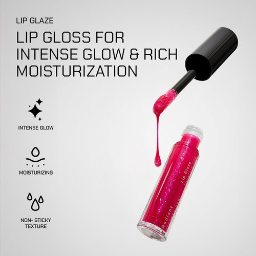 Radiant Lip Glaze | Ultra-Glossy, Non-Sticky Lip Gloss for Women - 15 Shades Available - (22 Sparkling Rose)