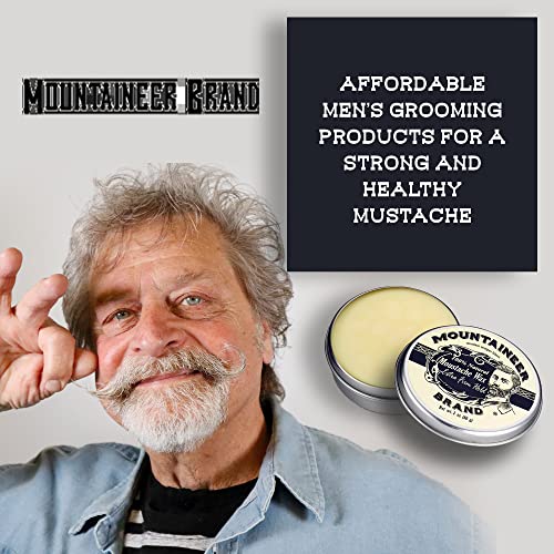 Mustache Wax Extra Firm Hold Unscented | Natural Beard & Facial Hair Styling Balm - 2oz