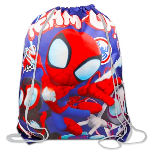 Spider-Man Tote and Drawstring Bag Set for Kids - Reusable Party Favors